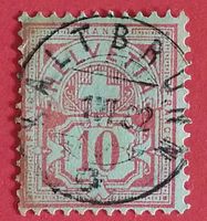 2199) 55, Ziffermarke weisses Papier Vollstempel KALTEBRUNN