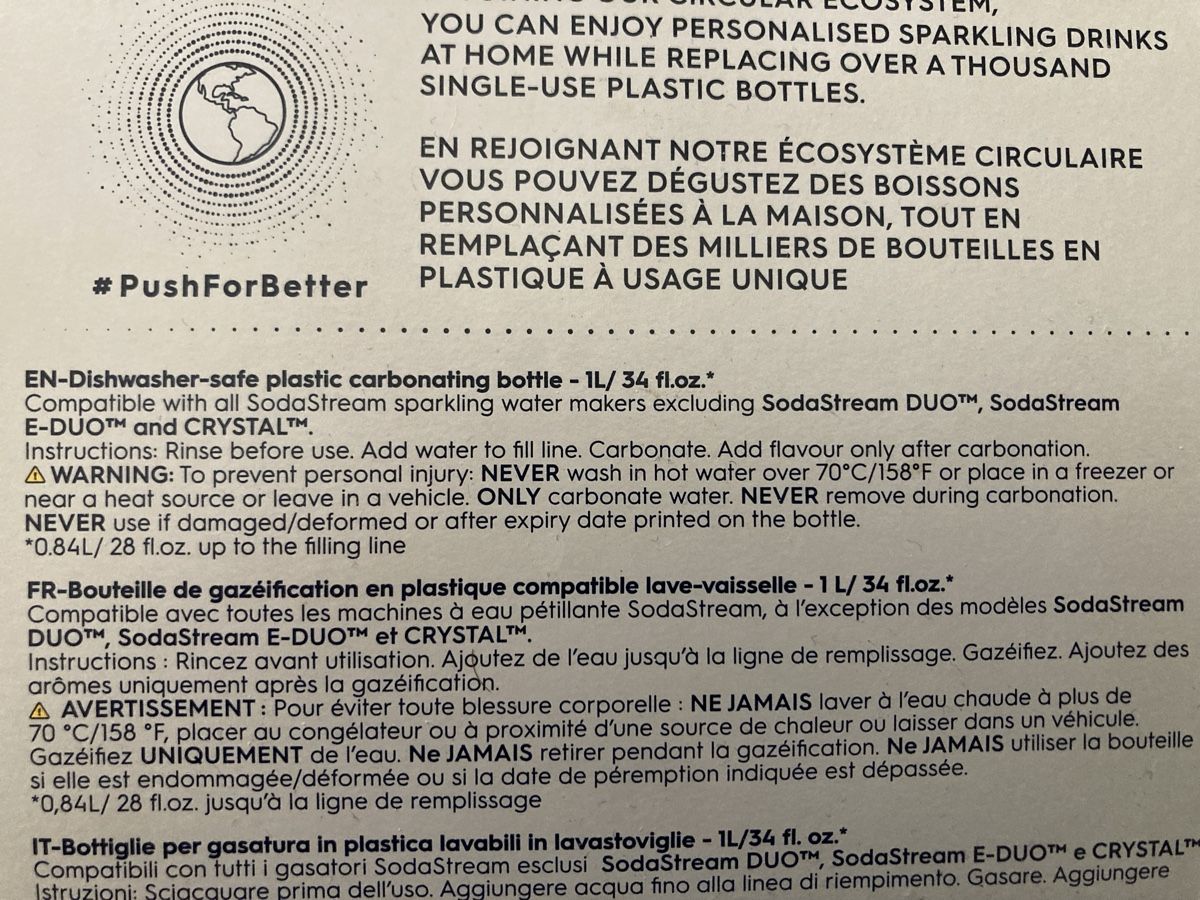 Sodastream Autres articles pour la maison: 3 fabrikneue 1l Sodastream Flaschen – Neuf avec emballage d'origine à Zürich par selectionboutique 4