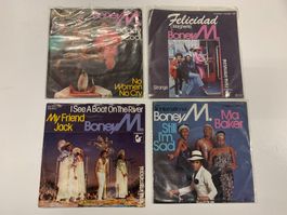 4 Singles von BoneyM aus den 80er Jahren
