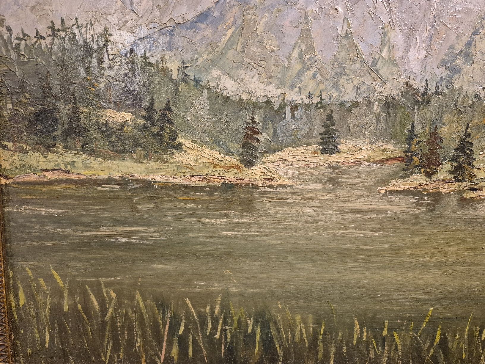 Dipinti: Ölbild Alpine Berglandschaft mit See – Usato da Schaffhausen venduto da Caroline_Stein 5