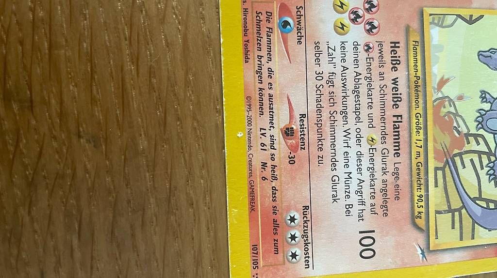 Pokémon Cartes à collectionner: Schimmerndes Glurak – D'occasion à Zürich par bwa_lm8g 3