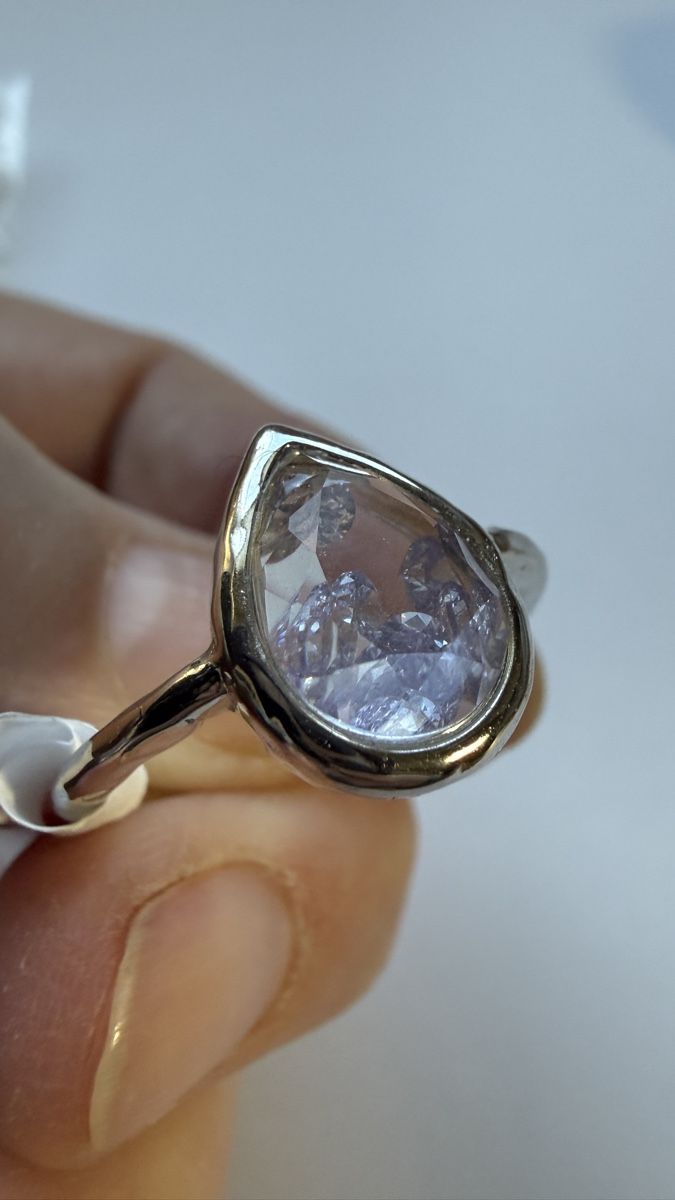 Anelli: Silberring mit lila Zirkonia, Gr57 – Nuovo e nell'imballaggio originale da Ebikon venduto da Leonidas2 5