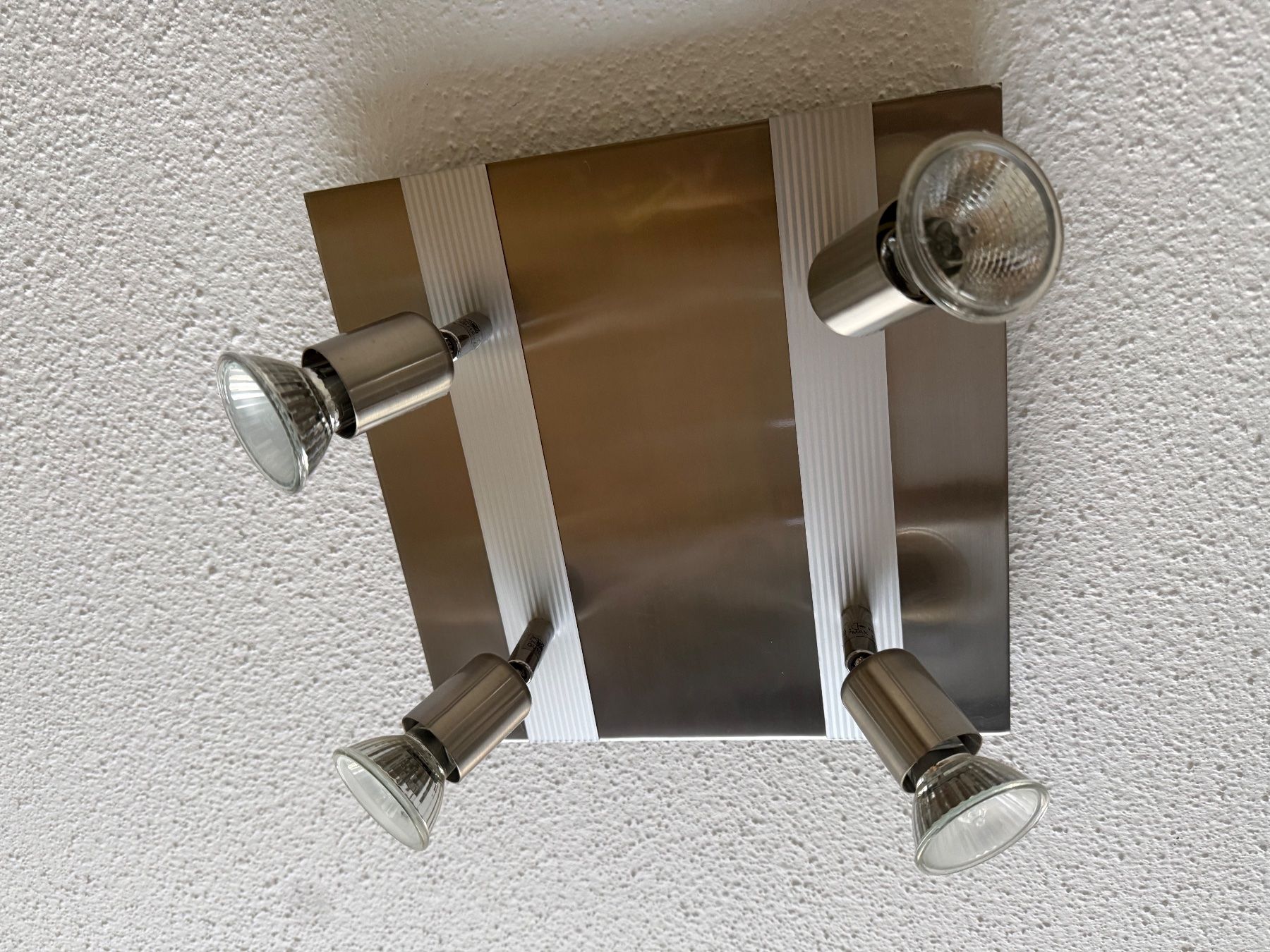 Lampadari & plafoniere: Deckenleuchte mit 4 Spots quadratisch Metall – Usato da Schlieren venduto da rom_7z6m