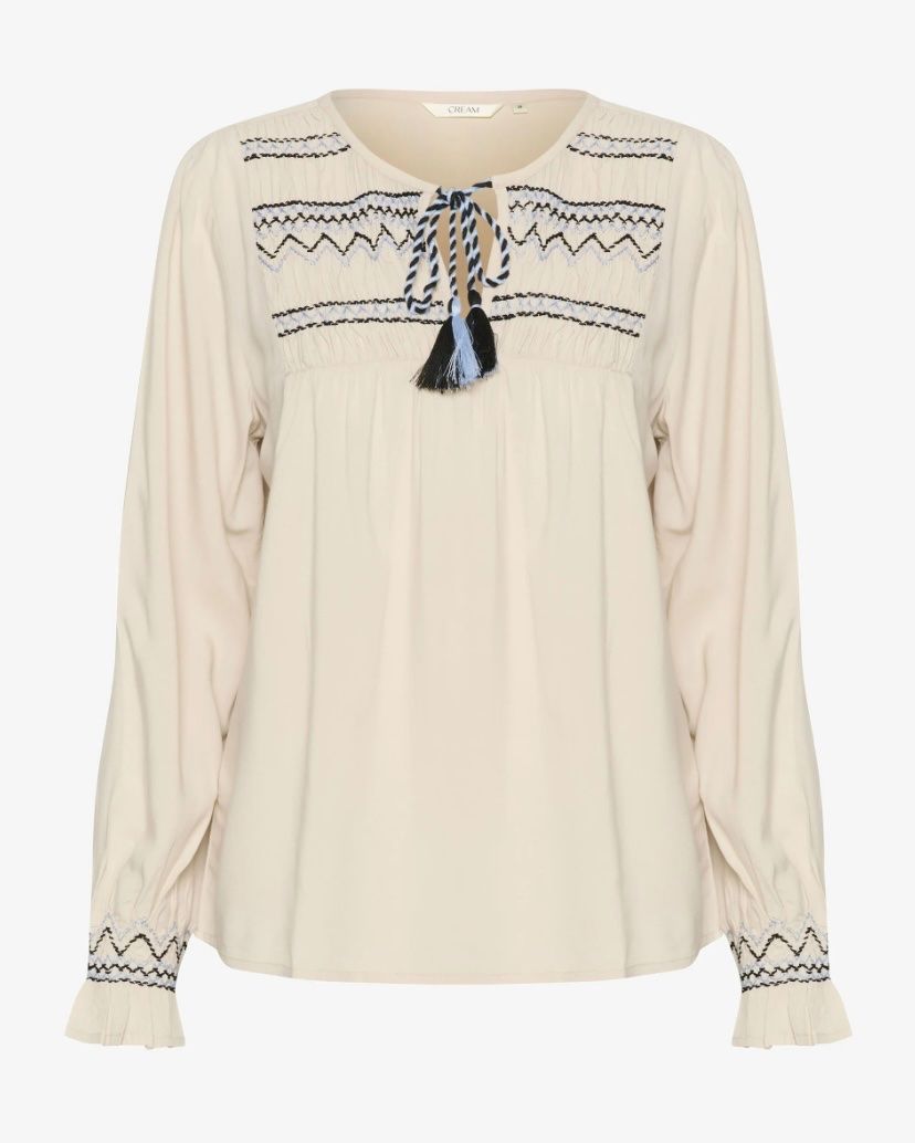 Cream Camicette: CREAM Bluse/Tunika mit Stickerei - neu - – Nuovo (secondo la descrizione) da Jona venduto da vanessasupermarket20 6