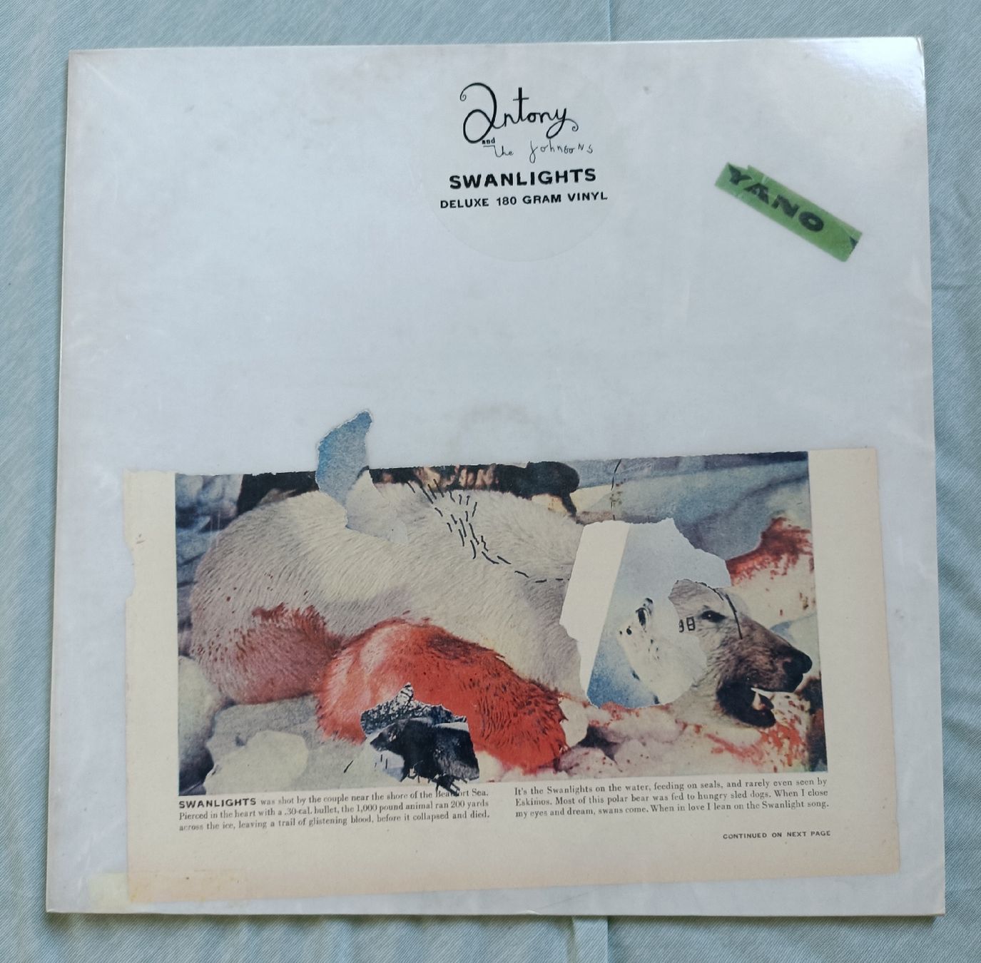 Vinyles: ANTONY & THE JOHNSONS - Swanlights LP – D'occasion à Luzern par cryptonic79