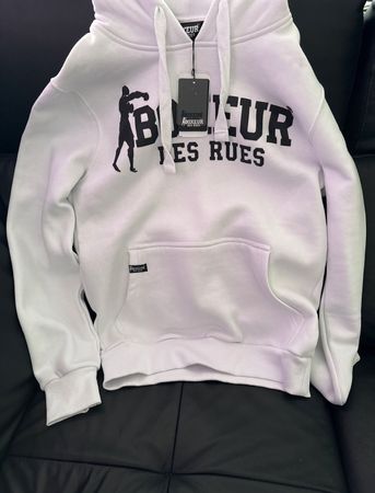 Boxeur Des Rues - Sweat à capuche hoodie, blanc, L