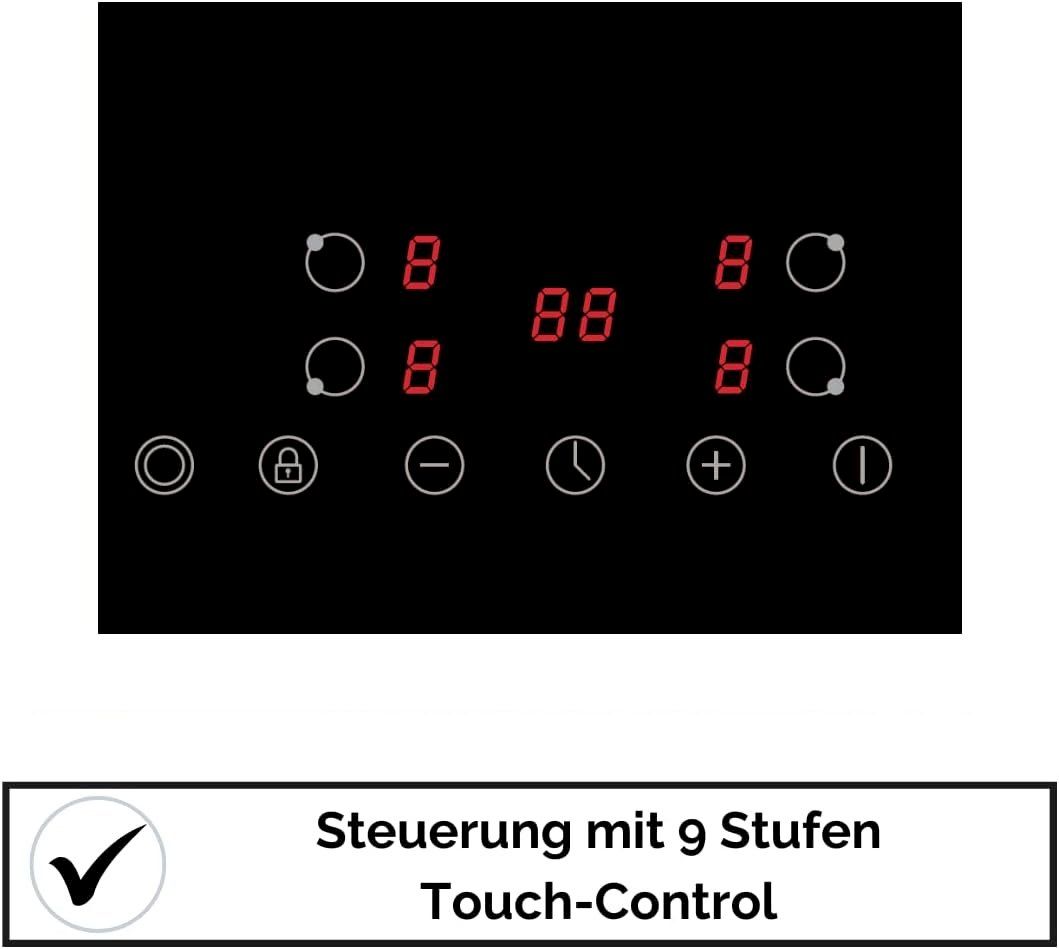 Cuisinières: YUNA CALOR EBK4/2B Glaskeramik-Kochfeld – Neuf avec emballage d'origine à Bottighofen par zaap 5