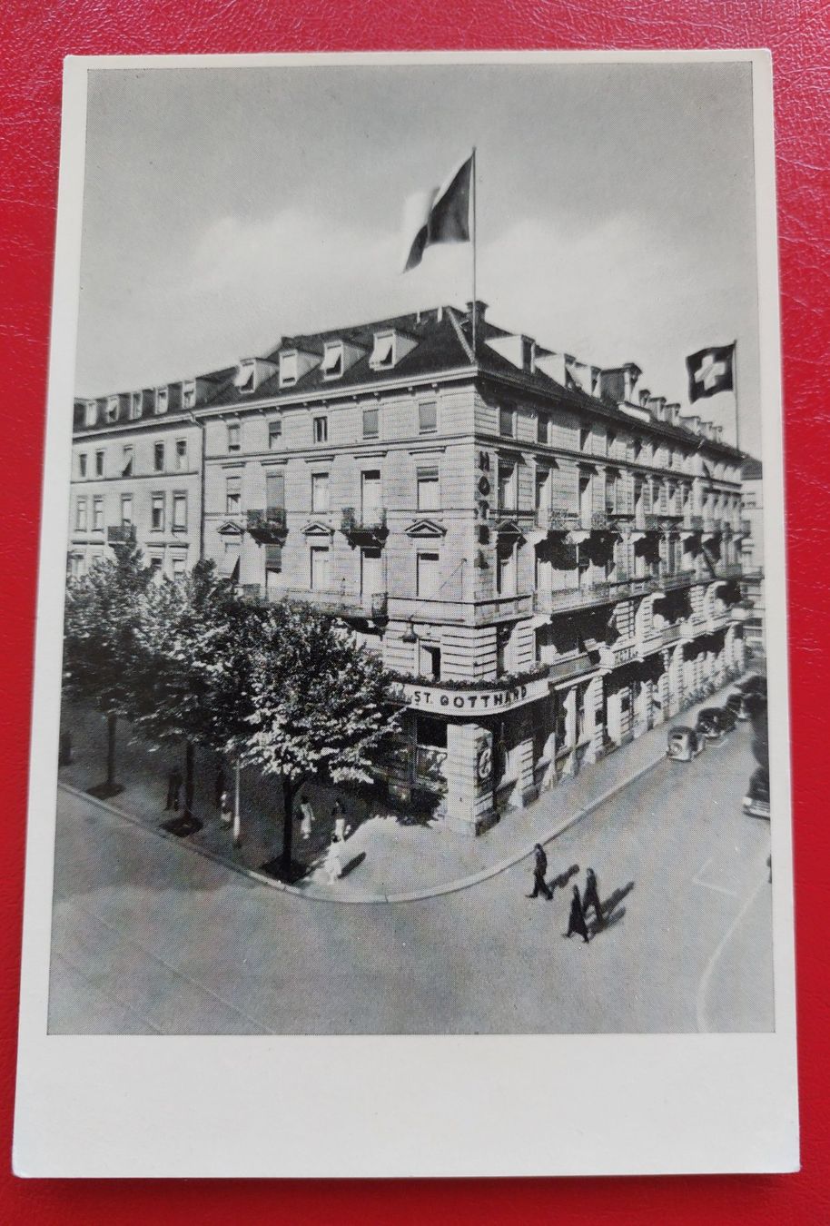 Ansichtskarten: Hotel St. Gotthard Zürich – Gebraucht aus St-Légier-La Chiésaz von Theo005