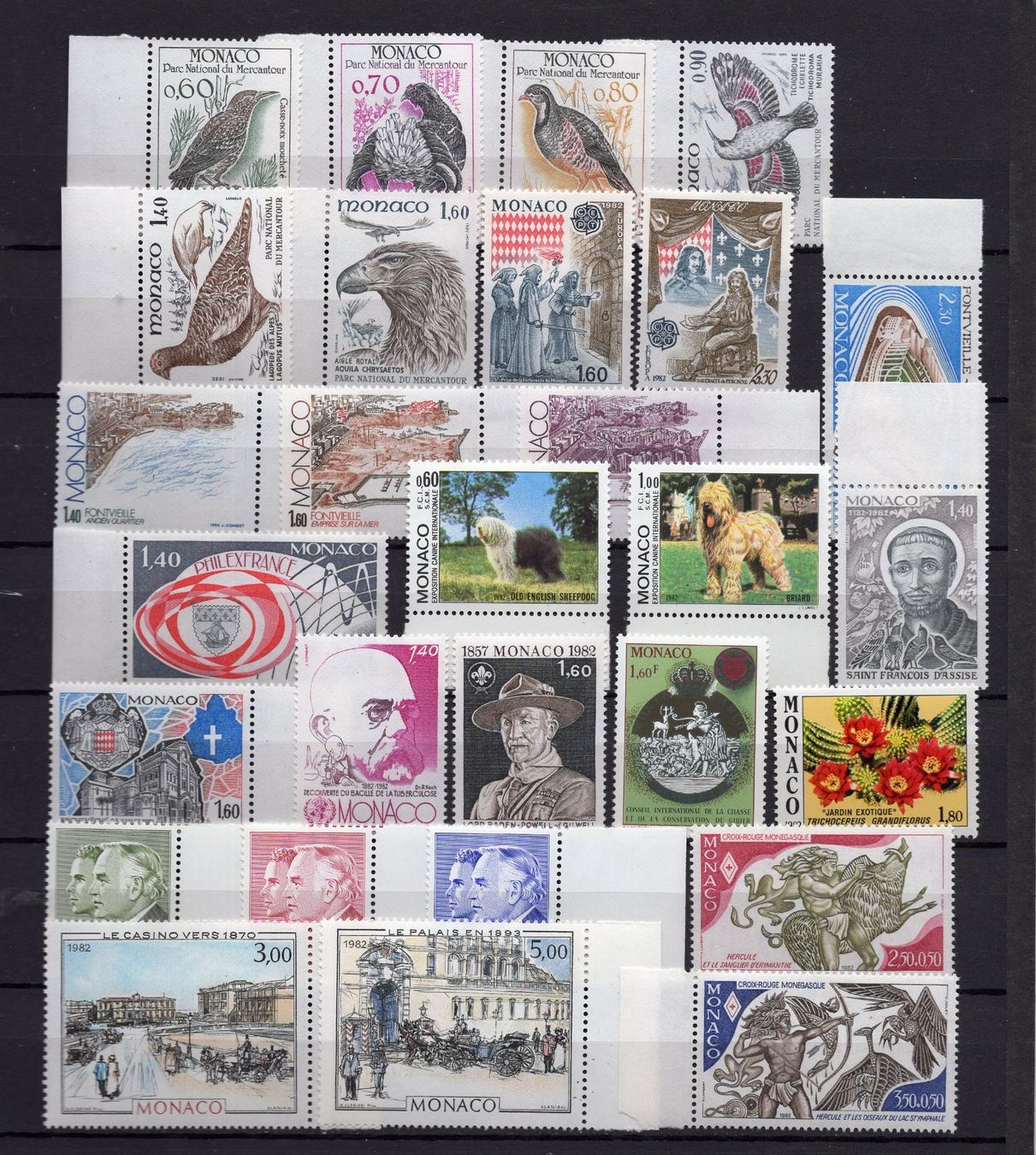 Alle Briefmarken: R6243  /  MONACO 1982 neufs XX – Neu (gemäss Beschreibung) aus Ste-Croix von MONT-TAGNAC