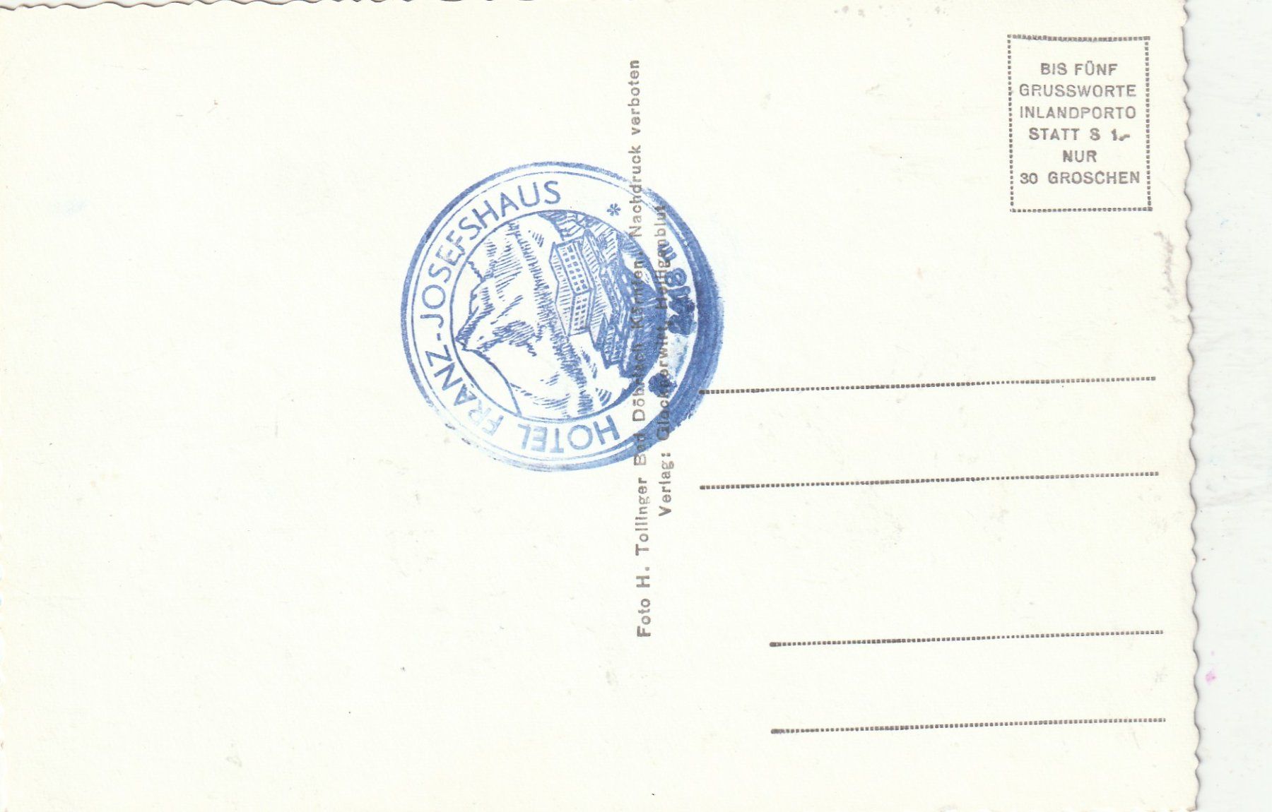 Cartoline postali: Berghaus Grossglöckner – Usato da Lumbrein venduto da made02 1