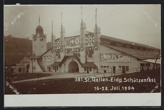 Cartes postales: St. Gallen, Eidg. Schützenfest 1904, Di – D'occasion à Berlin par bartko-reher