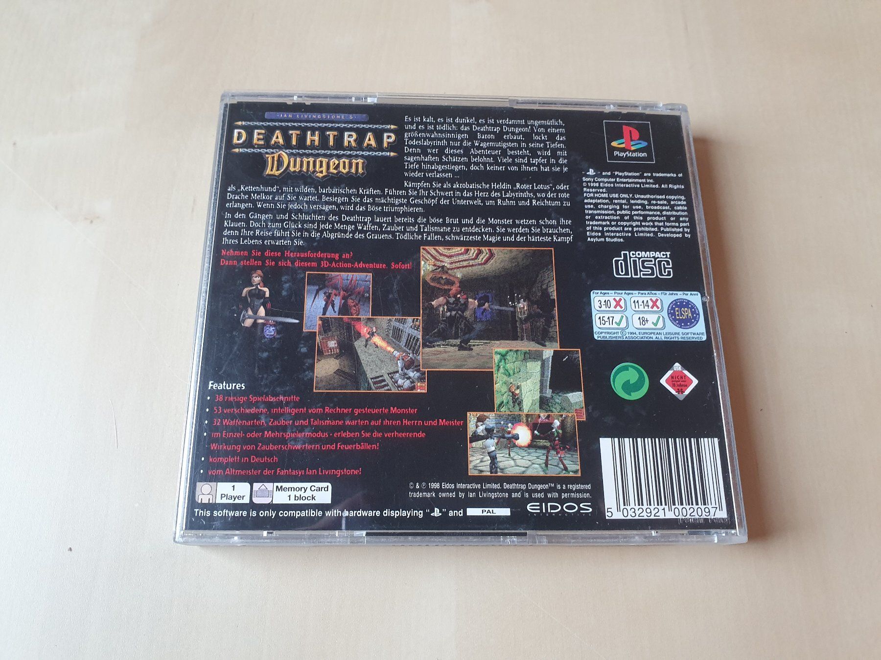 Sony Giochi: Deathtrap Dungeon – Usato da Stansstad venduto da collectorsshop 1