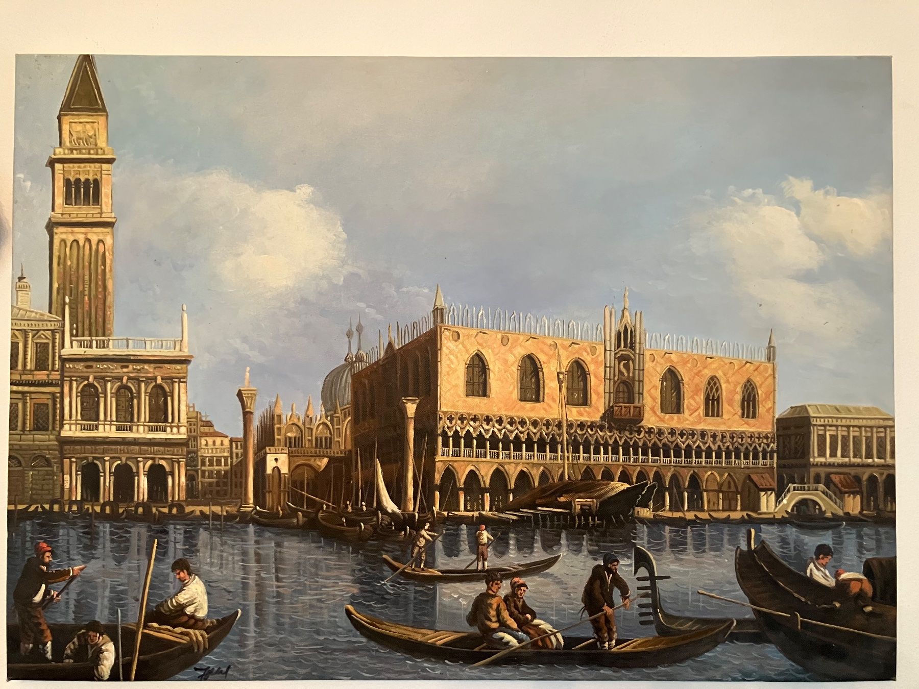 Dipinti: VENEDIG BILD DOGENPALAST ÖLBILD – Usato da Luterbach venduto da fink4500