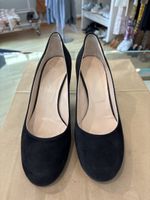 Navyboot Veloursleder Pumps Schwarz Gr. 38 Top!
