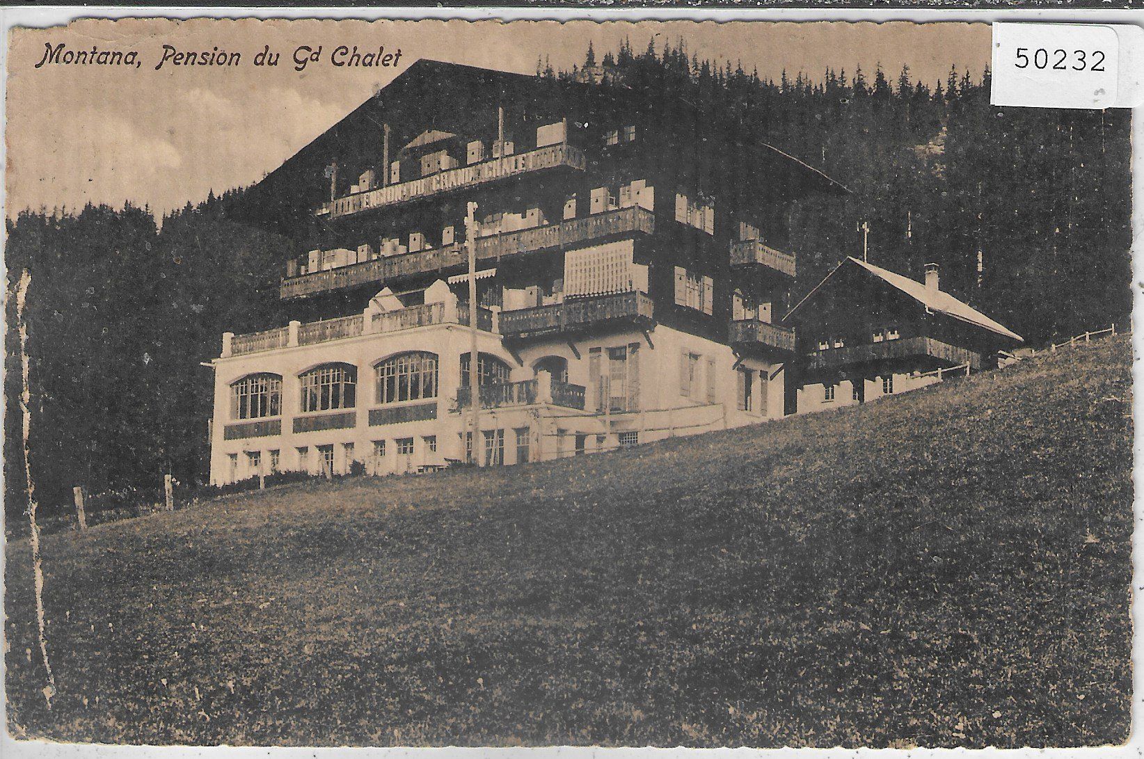 Ansichtskarten: Montana - Pension du Grand Chalet – Gebraucht aus Ettingen von Kartenplanet