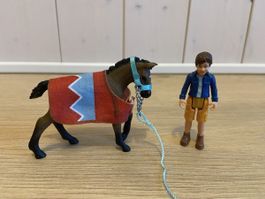 Schleich Fohlen mit Reiter & Zubehör