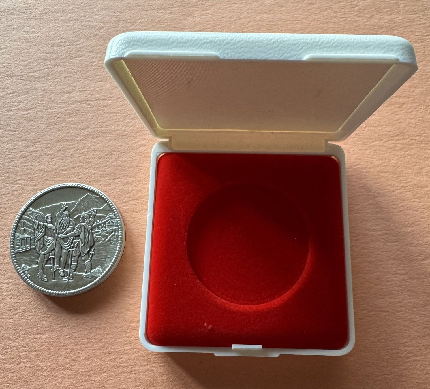 Medaglie: Schraubtaler Silber - 700 Jahre Eidgenossenschaft – Nuovo e nell'imballaggio originale da Diepoldsau venduto da preisparadies-ch 4