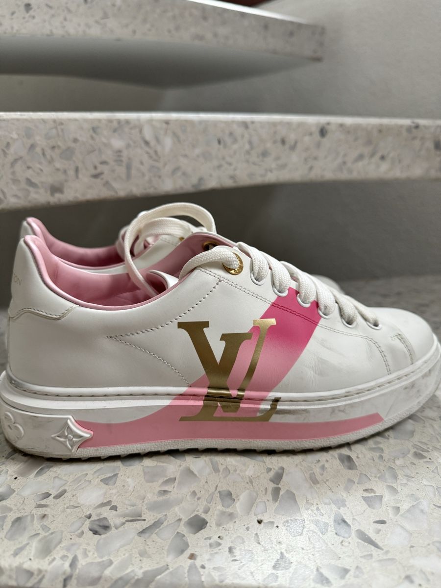 Louis Vuitton Scarpe da donna: Louis Vuitton Sneakers White Pink – Usato da Bevaix venduto da Charlene18 3