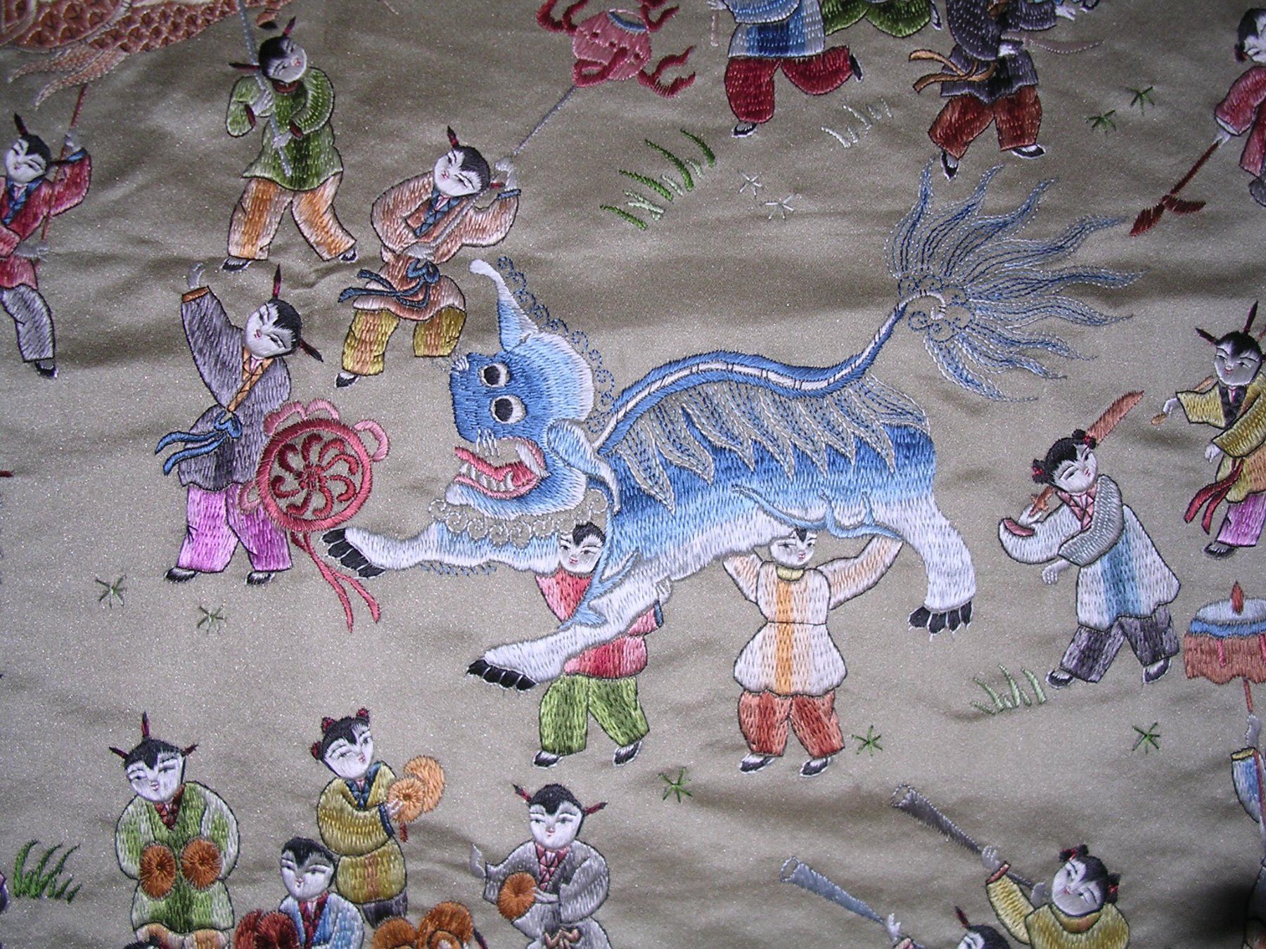 Tutte le decorazioni: Chinesischer Seiden-Wandbehang, Einzelstück – Usato da Ebmatingen venduto da desalli 1