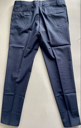 Elegante Herrenhose, dunkelblau, Grösse 48, neuwertig!