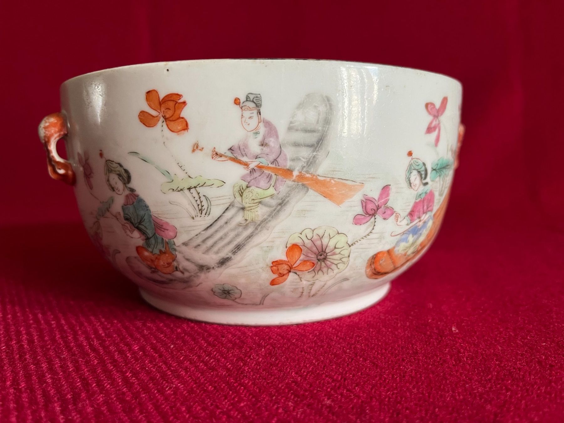 Ciotole: Chinesische kaiserliche polychrome Schale, Tongzhi-Periode – Usato da Linthal venduto da Luther 1