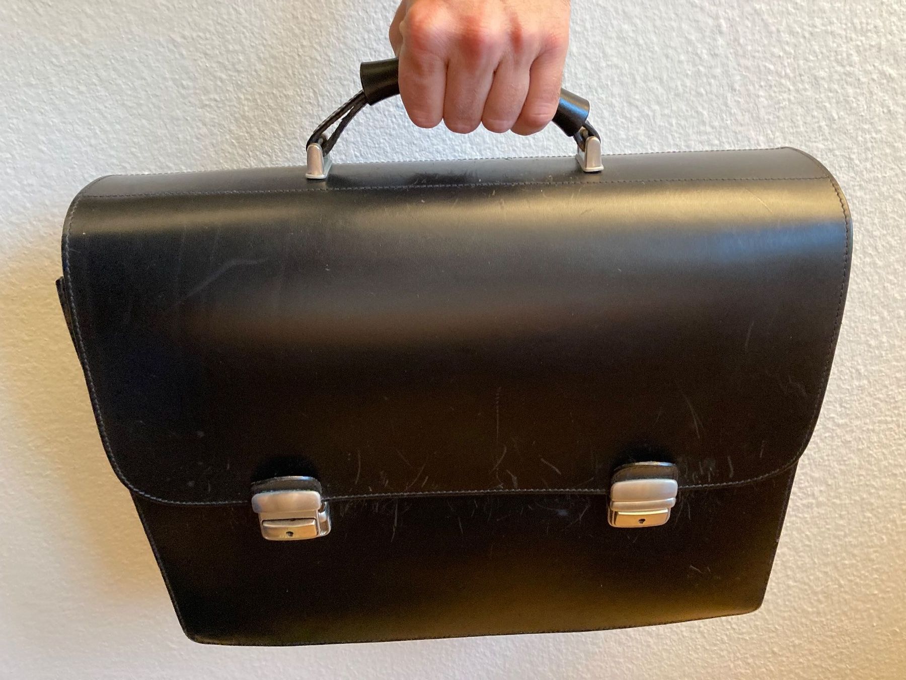 Navyboot Valigie & Borse: Navyboot Aktentasche, Leder, Schwarz, Gebraucht – Usato da Seuzach venduto da foifer 1
