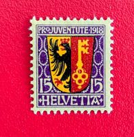 PRO JUVENTUTE 11 GENF GENEVE 1918* UNGESTEMPELT