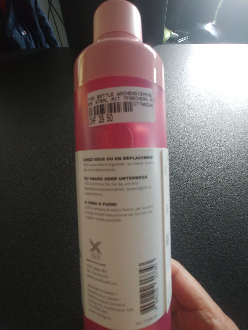 Borracce & Thermos: 7 TagePillendose mit Trinkflasche Rosa Neu – Nuovo e nell'imballaggio originale da Bäriswil BE venduto da Rezz 2