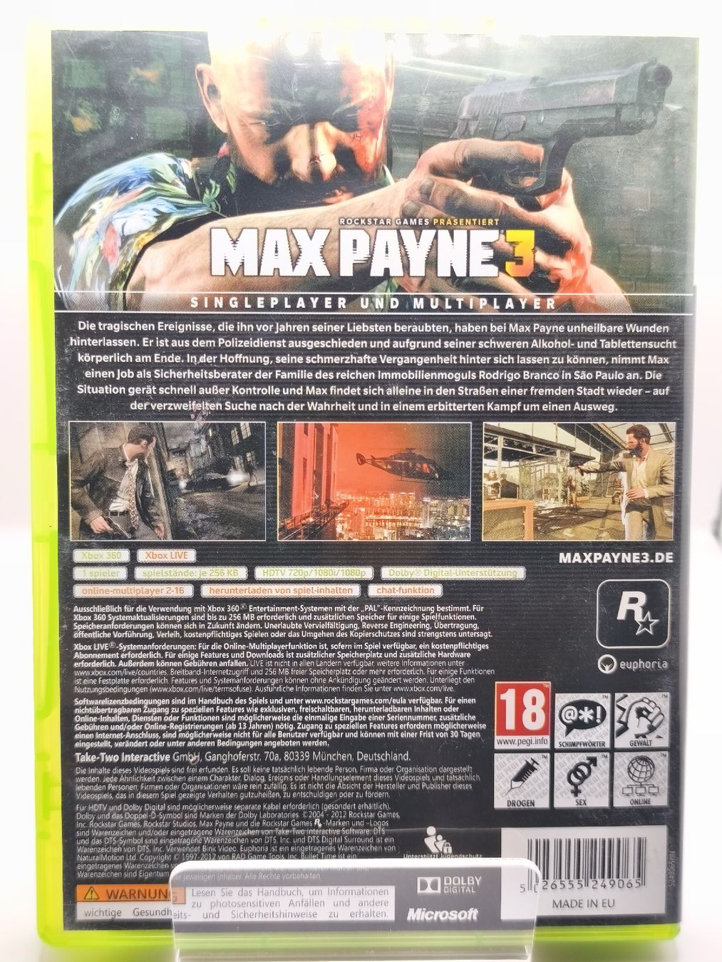 Microsoft Spiele: Jeu Xbox 360 Max Payne 3 complet bon état – Gebraucht aus Conthey von Th3gr4yf0x 1