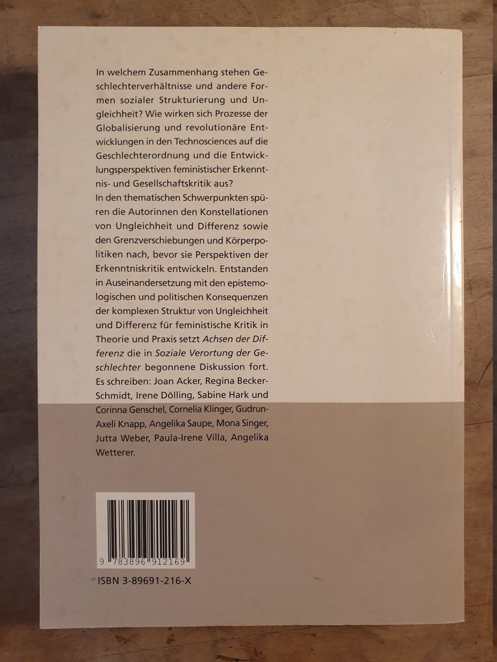 Libri: Achsen der Differenz Gudrun-Axeli Knapp Westfälisches Dampfb – Usato da Zürich venduto da loosebone 2