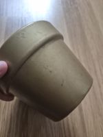 Goldener Vintage Blumentopf Übertopf