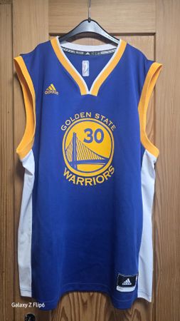 Blaues Stephen Curry Golden State Warriors Trikot/ Adidas L