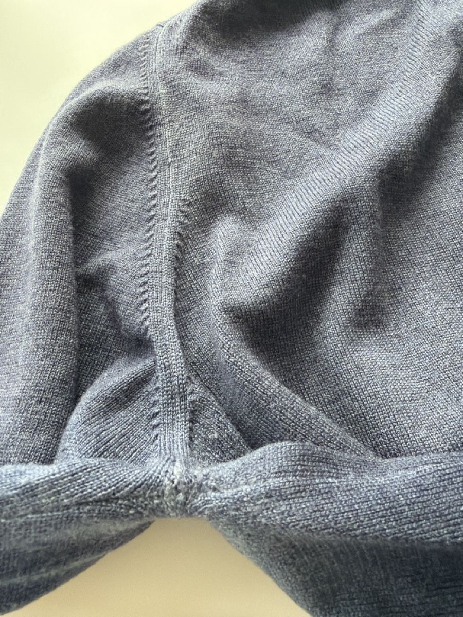 Maglioni & Felpe: Knize Pullover Schurwolle blau Ellenbogen-Patches – Usato da Kilchberg ZH venduto da Seb92 3