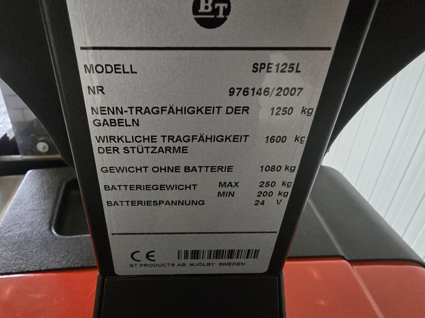 Carrelli elevatori e a forche: Stapler BT SPE125L Bj. 2007 Hub 415cm – Usato da Amriswil venduto da basstempel 6