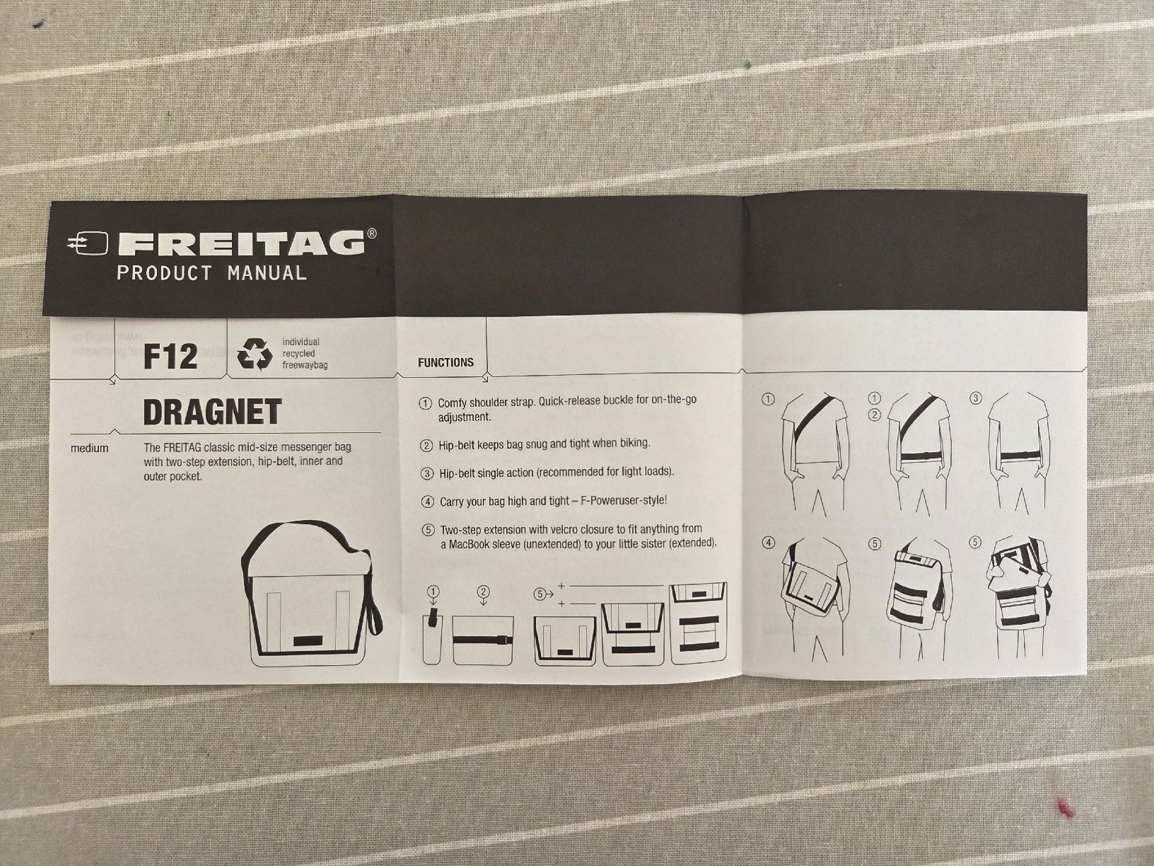 Freitag Borse: Freitag F12 Dragnet Tasche – Usato da Allschwil venduto da Puellula 6