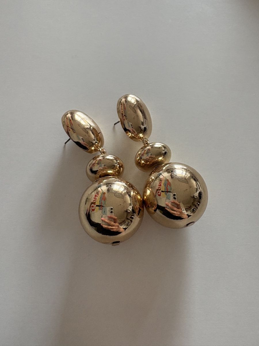 Boucles d'oreille: Goldene Ohrringe chunky Modeschmuck – D'occasion à Basel par len_w7hr 1