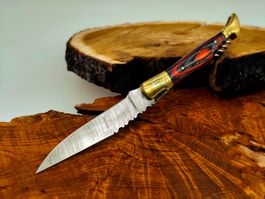 Laguiole Damast Messer Klappmesser echtes Damastmesser