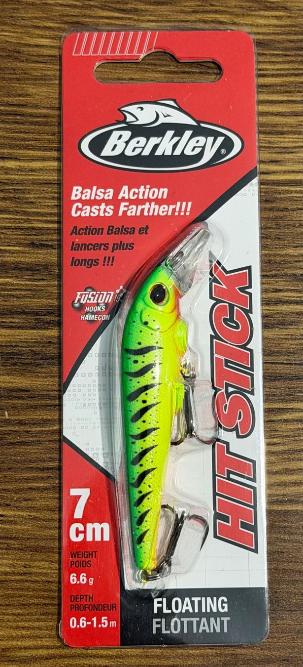 Berkley Esche: Berkley Wobbler Hit Stick floating - 7 cm 6.6 gr – Nuovo e nell'imballaggio originale da Widnau venduto da Fishingtackle_Oggy 1