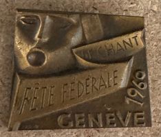 Fête Fédérale de Chant 1969 Genéve - Seltene Plakette