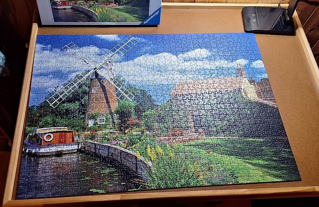 Puzzle: Puzzle moulin 1000 pièces complet – Usato da La Tine venduto da chrystang 1
