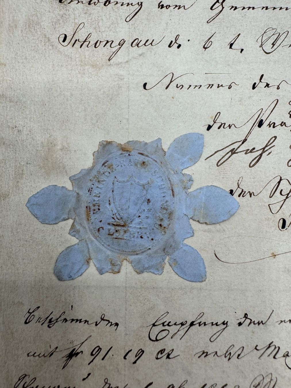 Documenti: Seltenes Dokument  1863 – Usato da Sachseln venduto da BONATI01 2