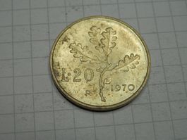Italien 20 Lire, 1970