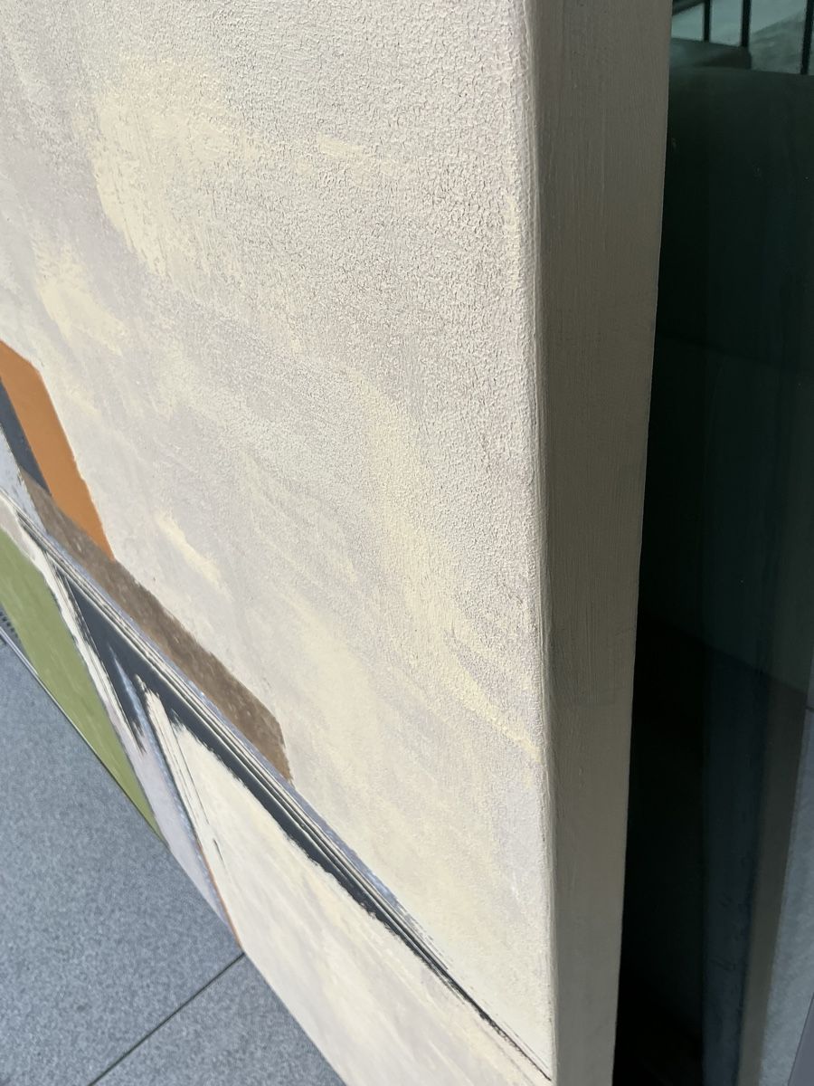 Dipinti: „Abstract Composition " XL Work in Earth Colors – Nuovo e nell'imballaggio originale da Uznach venduto da Spillmannkunst43 6