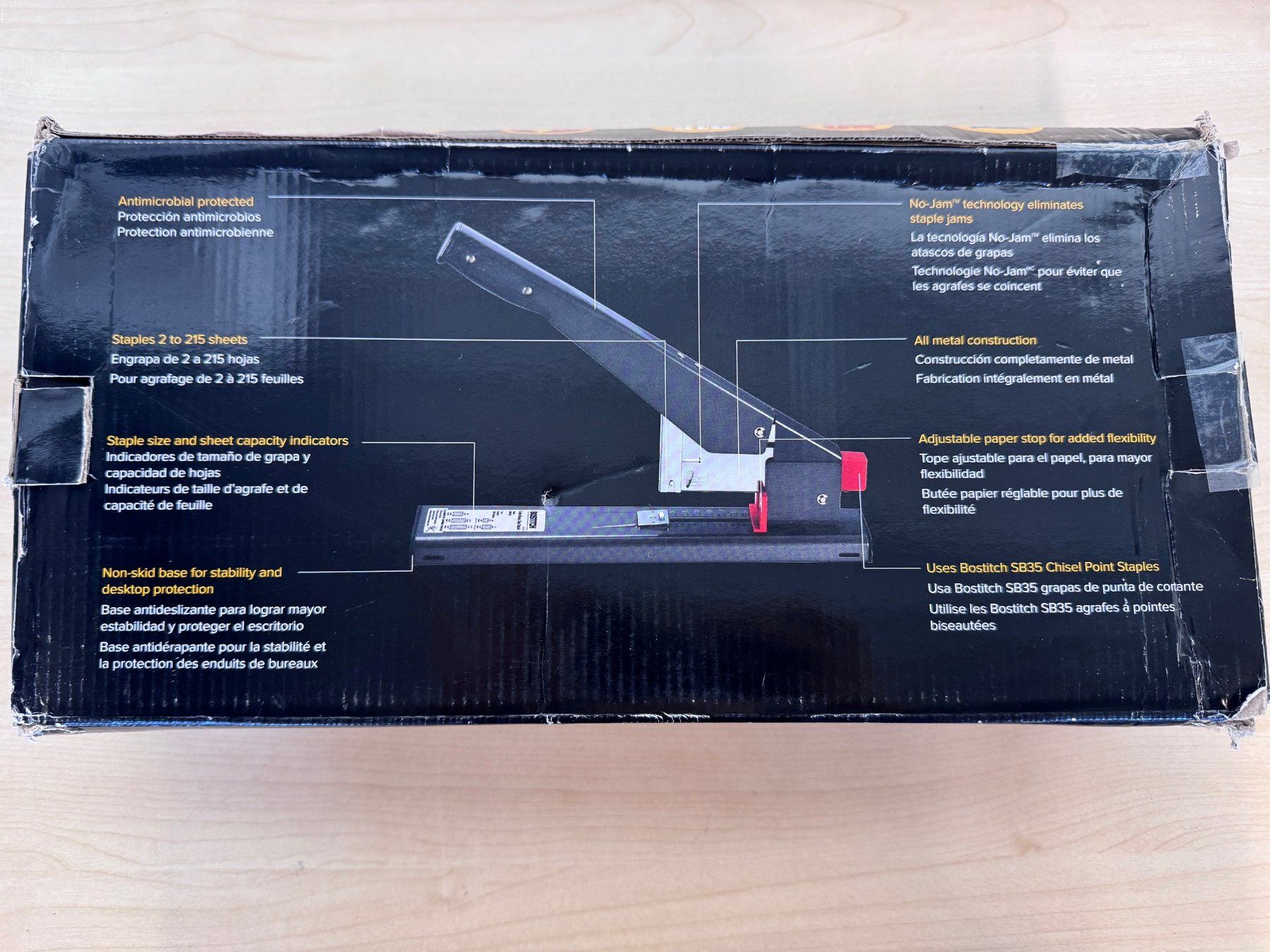 Bindegeräte: BOSTITCH Blockheftgerät Punch BOS00540, anthrazit – Neu (gemäss Beschreibung) aus Gossau ZH von OrderflowAG 1