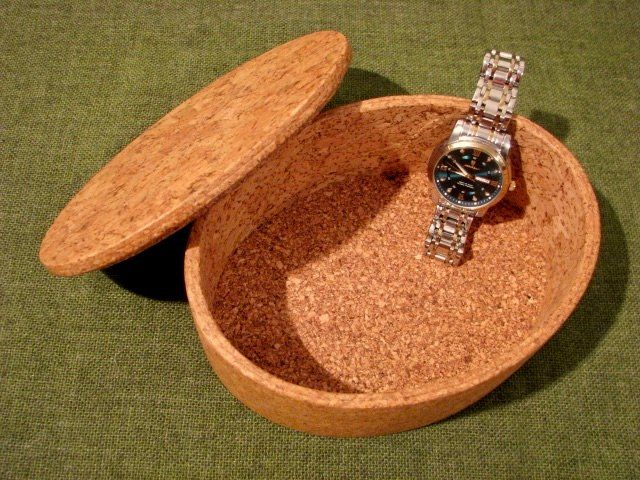 Contenitori & Simili: Kork Dose Schmuck Box Case Schatulle Deckel oval MAXI B) – Nuovo (secondo la descrizione) da Wil ZH venduto da Arbolero 9