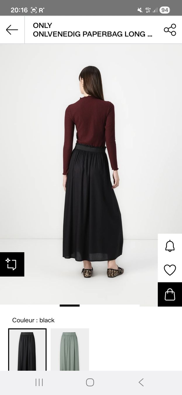 Only Gonne: Jupe longue noire d'été - Taille M - Only – Usato da Plan-les-Ouates venduto da Laly_92 1