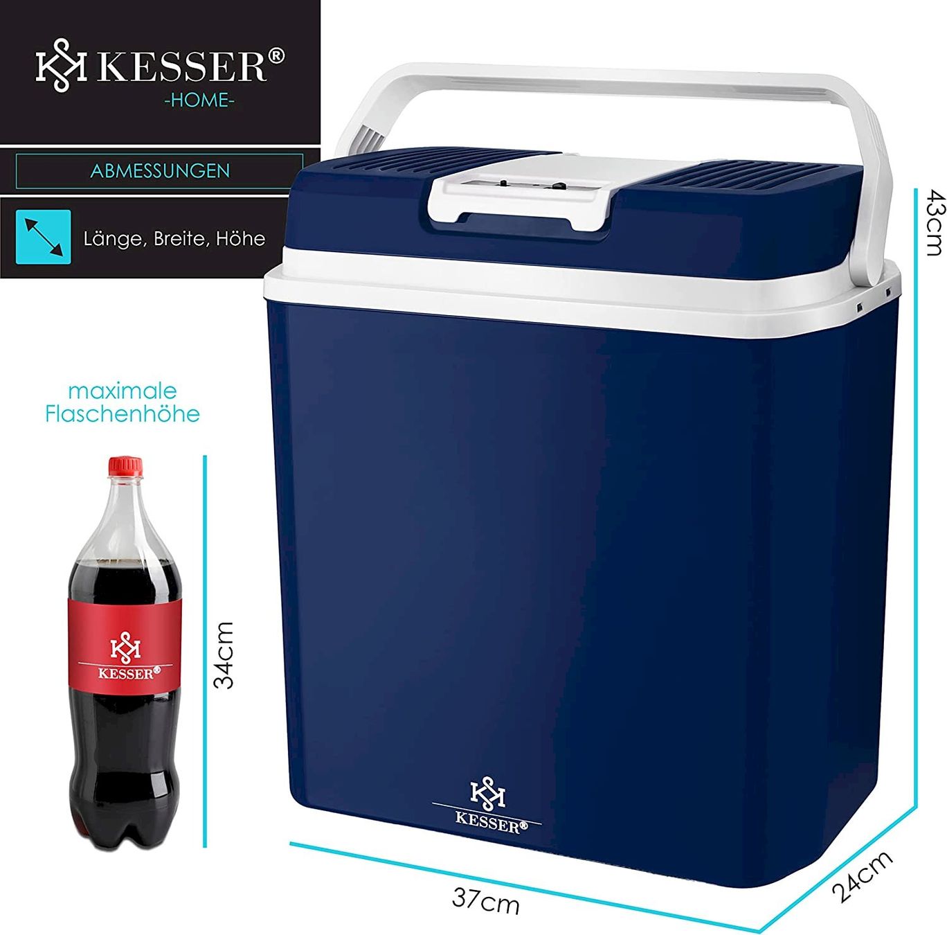 Frigoriferi & Refrigeratori: KESSER 24L Kühlbox 12V Navyblau – Nuovo e nell'imballaggio originale da Bottighofen venduto da zaap 6