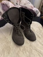 Catwalk Schnürstiefel Gr. 36 Wildlederoptik Boots Schuhe