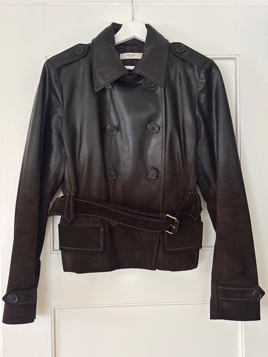 Prada Giacche: Prada Lederjacke Damen 46 (EU 42 / L) – Usato da Zürich venduto da jas_5mwh 1