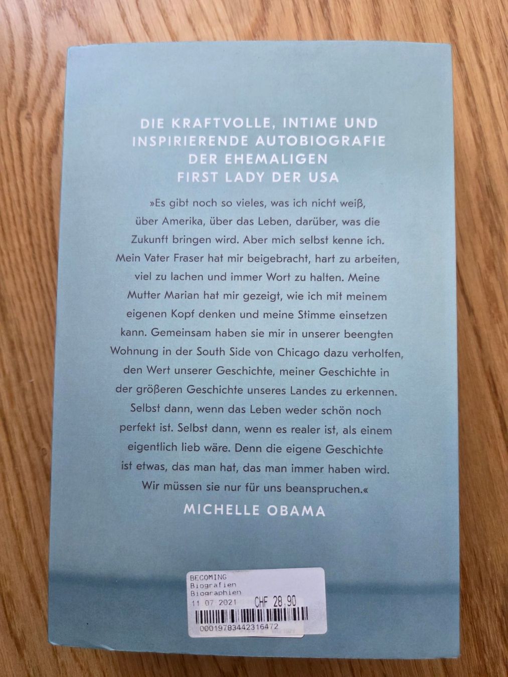 Bücher: Becoming von Michelle Obama – Neu (gemäss Beschreibung) aus Liebefeld von VelvetVault 3